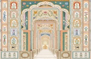 Royal Floral Arch Wallpaper
