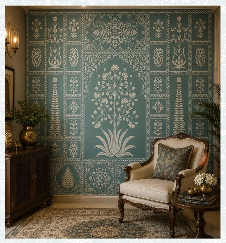 Premium Vintage Floral Wallpaper