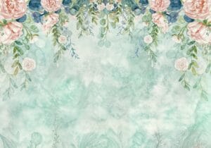 Soft floral watercolor wallpaper with roses.