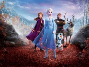 Frozen princess themed kids wallpaper