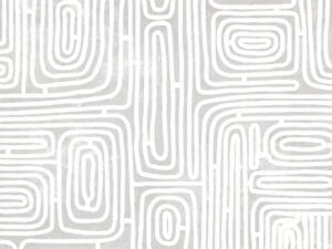 White and grey geometric line wallpaper