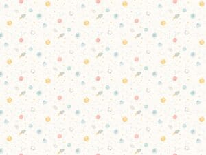 Cute space-themed kids wallpaper